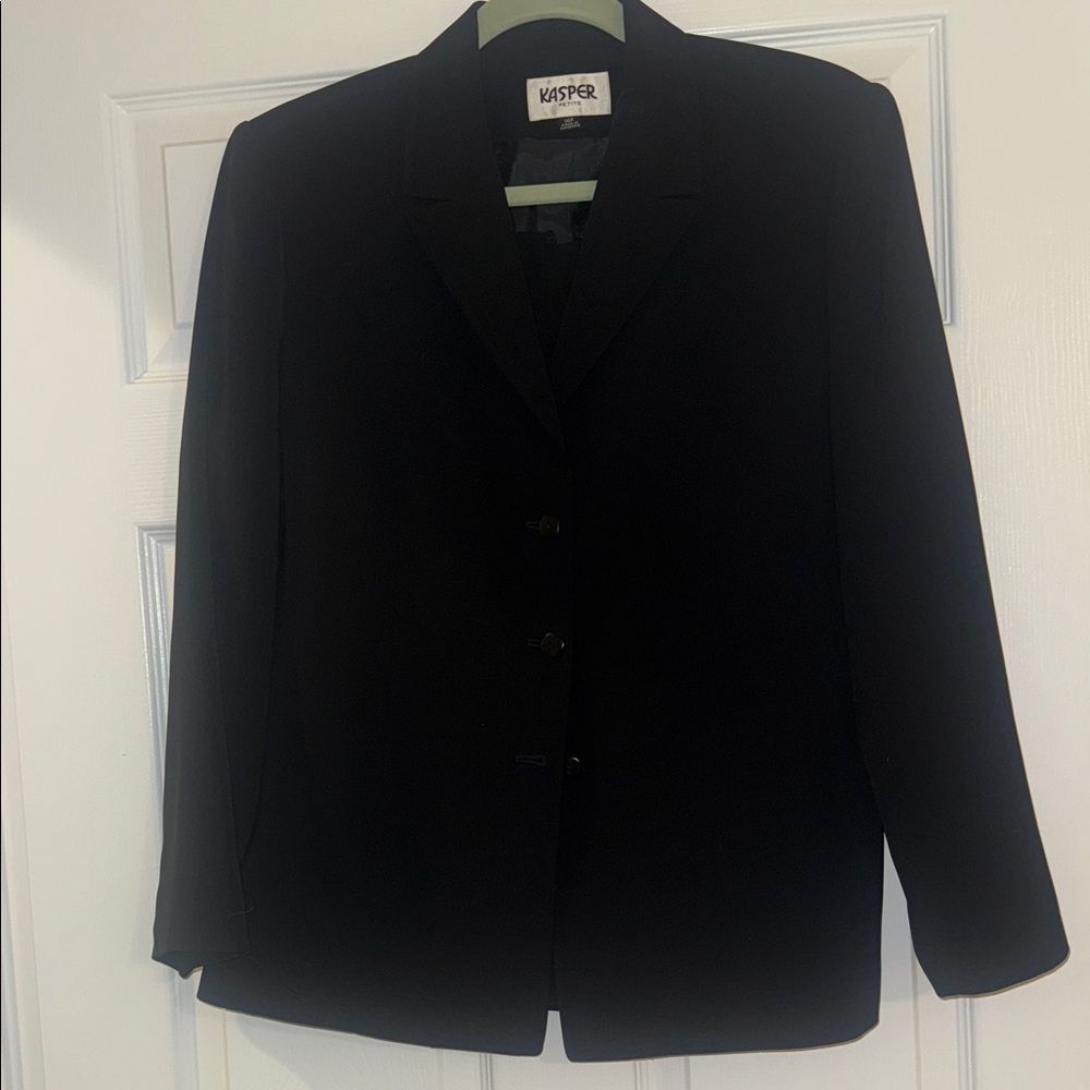Kasper Classic Black Suit Jacket